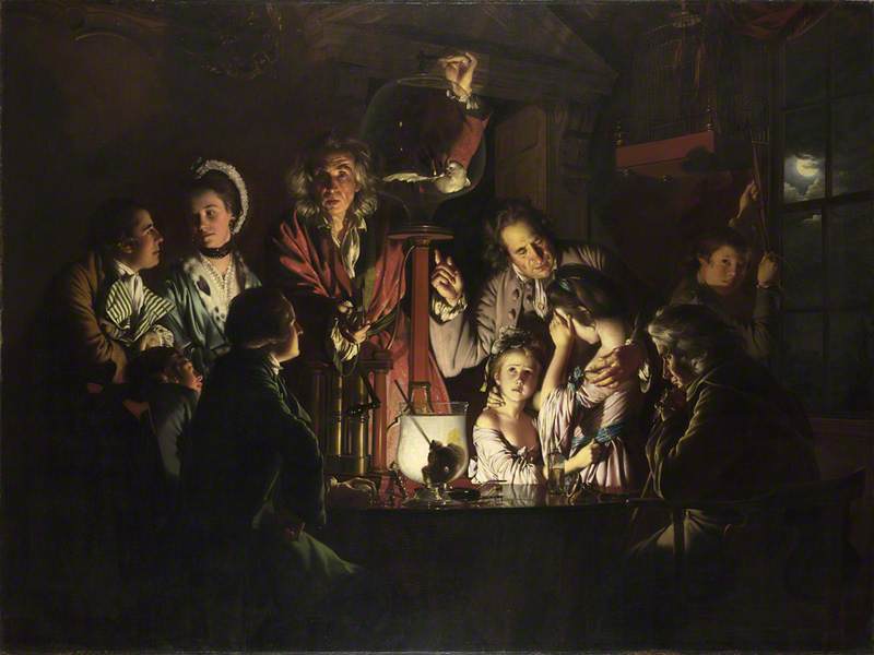 artukdotorg's tweet photo. #OnThisDay painter Joseph Wright (1734โ1797) was born, known as โWright of Derbyโ. This is his most famous work 'An Experiment on a Bird in the Air Pump', described by Sir Ellis Waterhouse as โone of the wholly original masterpieces of British artโ.
๐ธ @NationalGallery https://t.co/fmQ7ZR8454