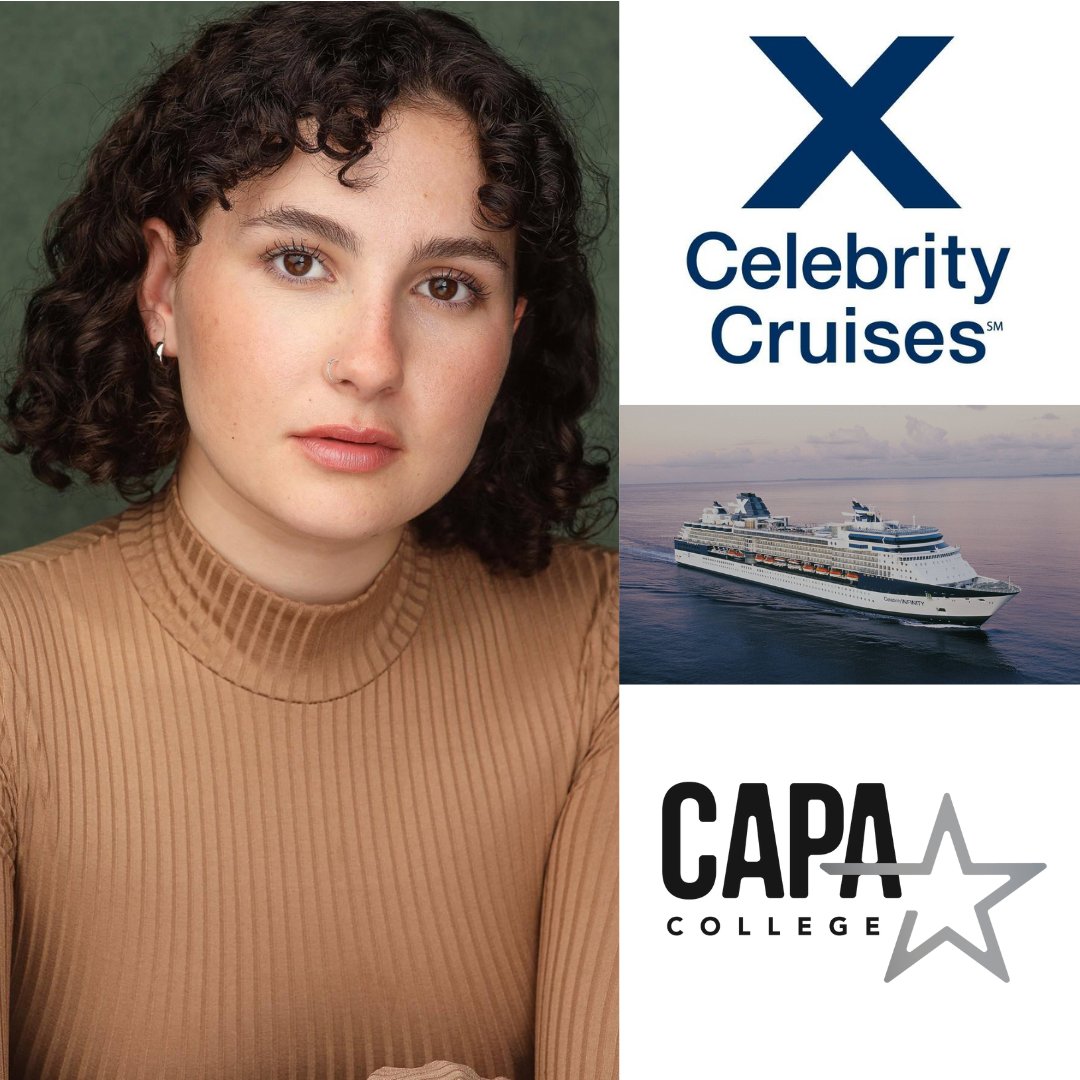 CAPACOLLEGE's tweet photo. #ALUMNINEWS
Huge congratulations to CAPA College alumni @emmabuttree, who makes her professional debut onboard @CelebrityCruise. Wonderful news! Super proud ⭐
#capacollegealumni #professionaldebut #wakefieldtotheworld #graduatesucces #alumnisuccess #CAPACollegeFam https://t.co/JESKYe0rxa