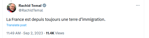 LiBERTE_LiLY_2's tweet photo. Rachid #Temal, sénateur PS .....
Le narratif mensonger classique au secours des immigrationnistes.
Alors que la situation actuelle est totalement inédite https://t.co/zAfXi2wgmj