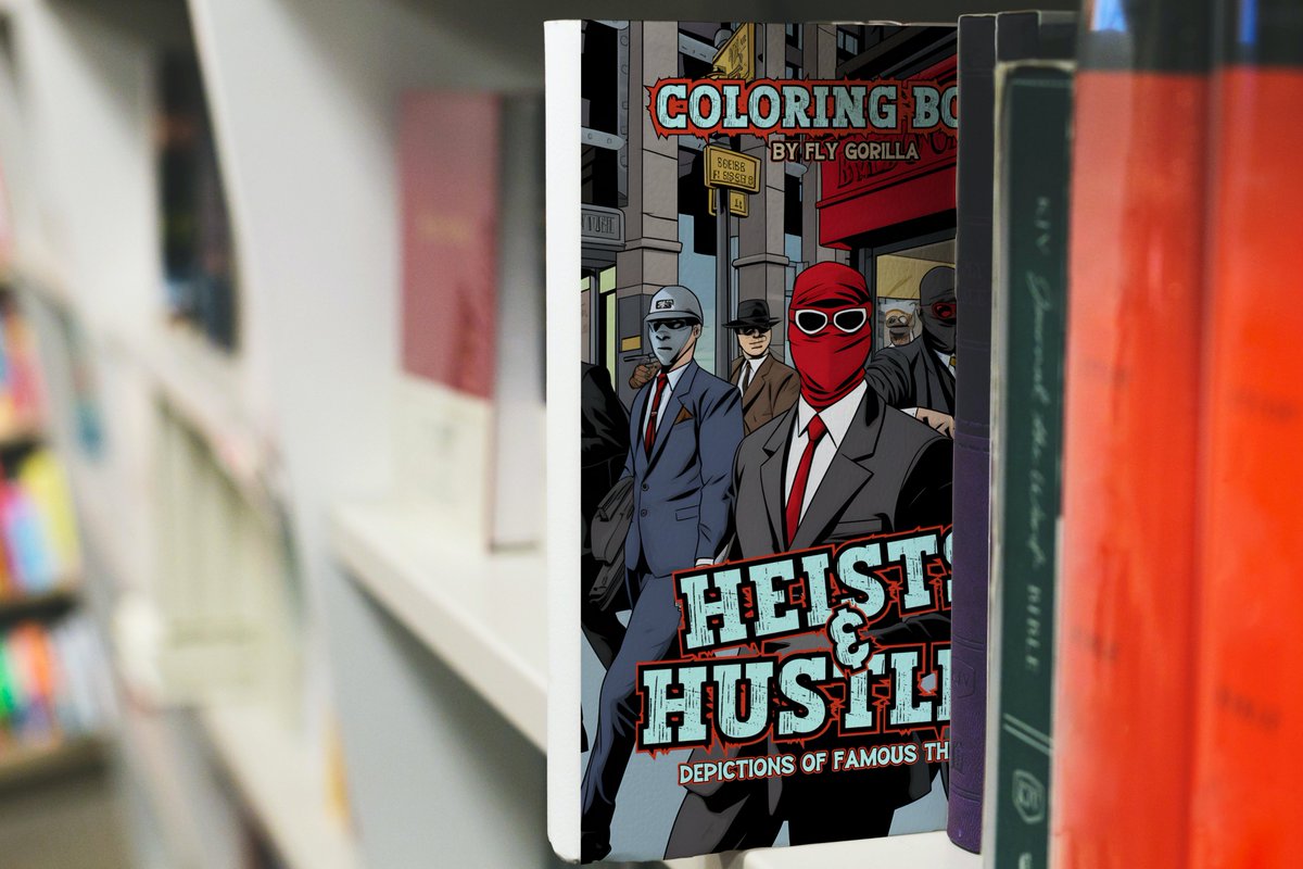FlyGorillaBooks's tweet image. Check Out our Heists &amp;amp; Hustles  Coloring Book

Available in paperback here amazon.com/dp/B0CH2CP7GM
and 
Digital Download here flygorilla.co.uk/heists-and-hus…

#adultcoloringbook #coloringbooks #coloringforrelaxation #flygorillabooks