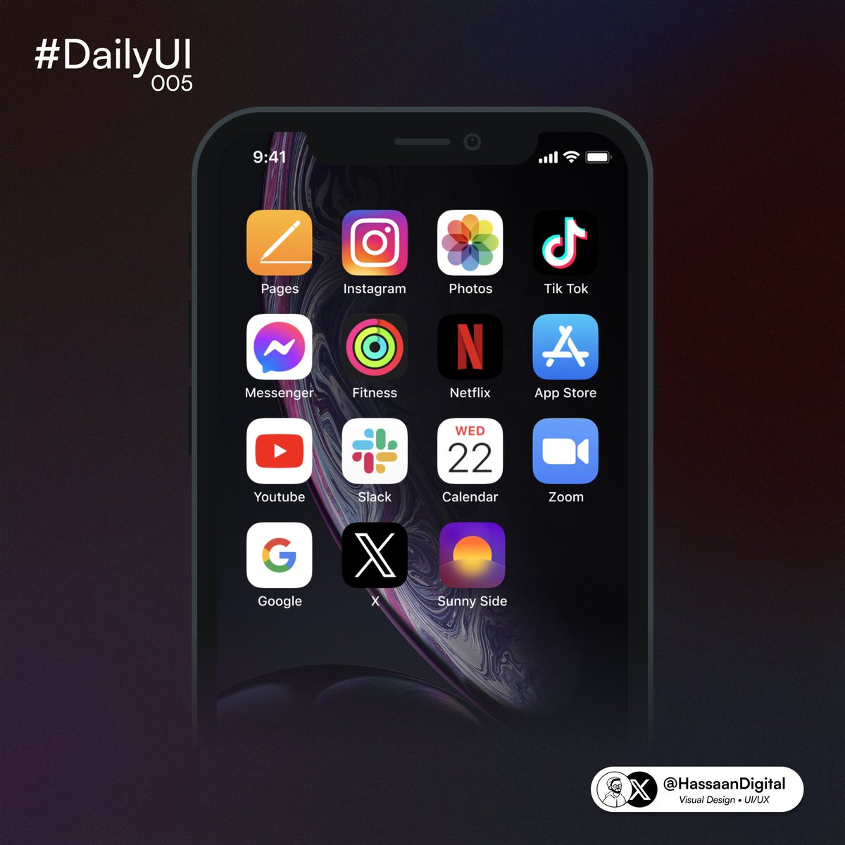 HassaanDigital's tweet image. 👨🏾💻 Daily UI Design - 005 🚀
'Sunny Side' - App Icon Design 📱☀️
@DailyUI #DailyUI #UIUXDesign #iOSDesign #Figma