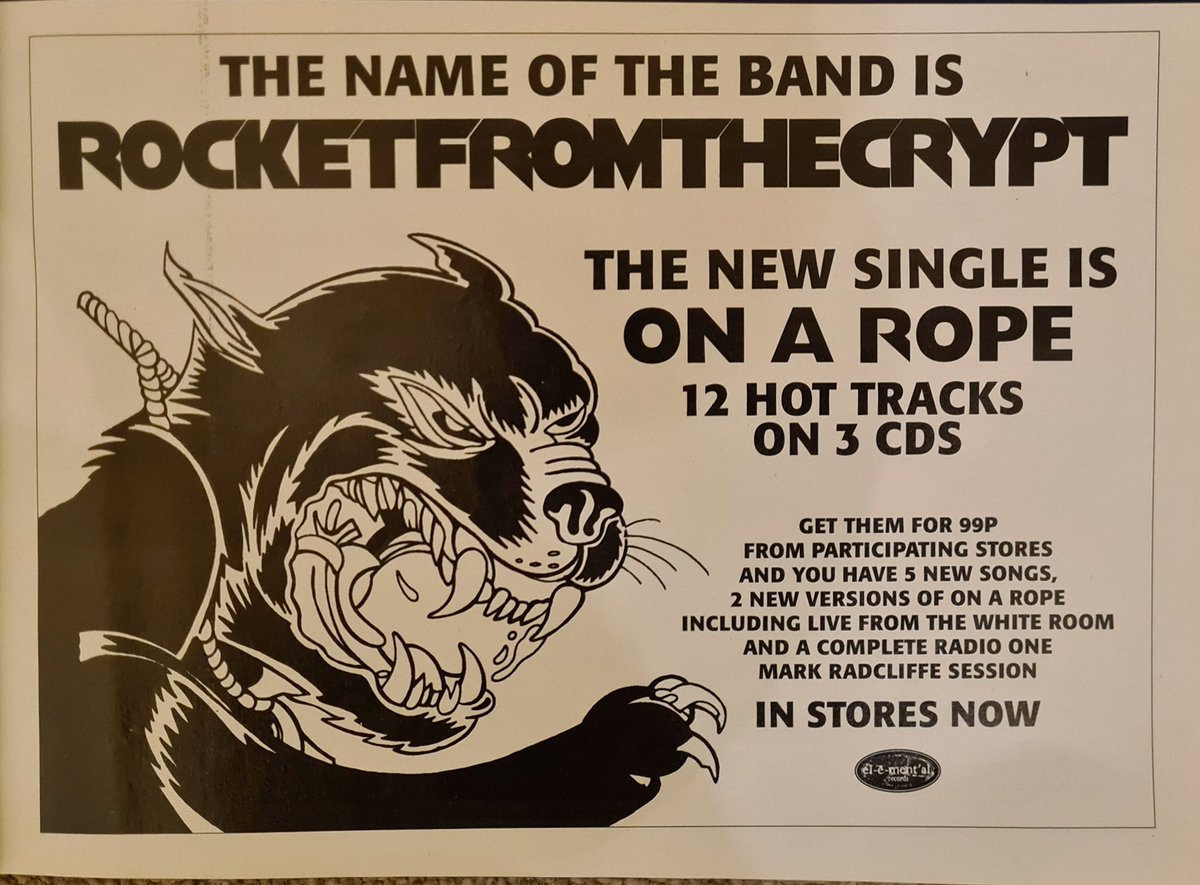 Kerrangpod's tweet photo. 99p is a pretty sweet deal. "On a rope" by Rocket From The Crypt. A timeless classic.

#rocketfromthecrypt #rftc https://t.co/iEZZ4SjKGp