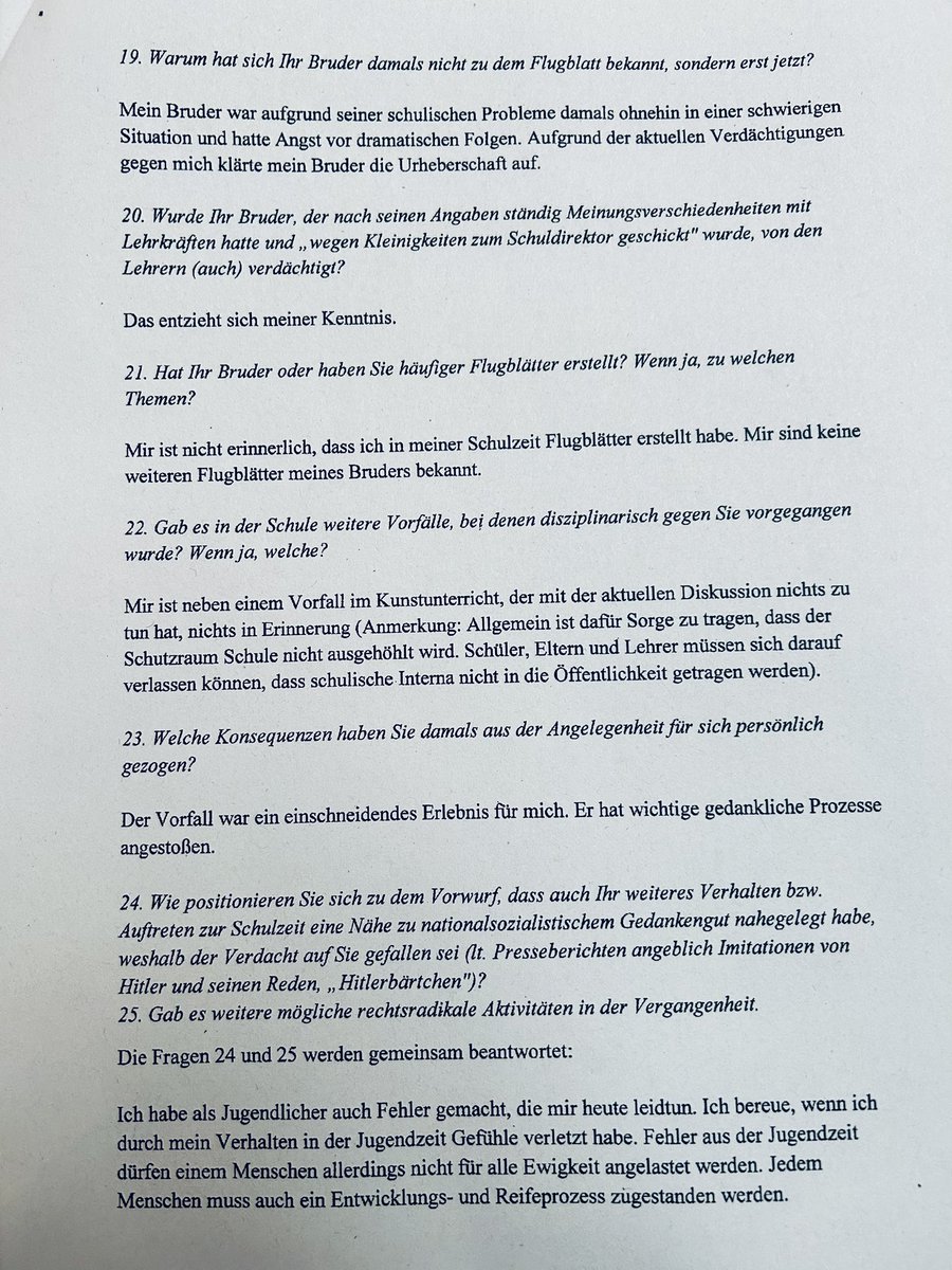 StefanLeifert's tweet image. Die 25 Fragen von Markus Söder an Hubert #Aiwanger und dessen Antworten: