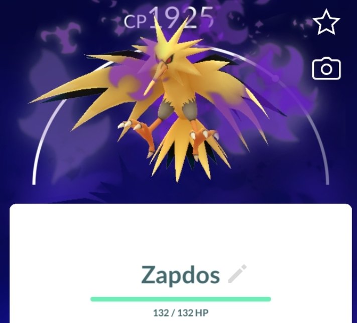 Shiny Shadow Zapdos : r/TheSilphRoad