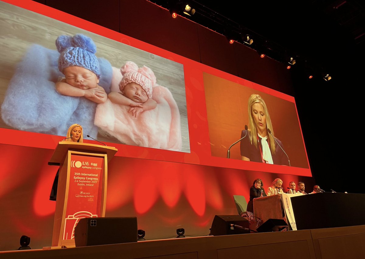 Tweet 1/5: From the presidential #IEC2023 session: @SLC6A1_Mom's inspiring talk highlighted the critical need to understand important #outcomes in children with genetic forms of epilepsy, focusing on #SLC6A1-associated epileptic encephalopathy.