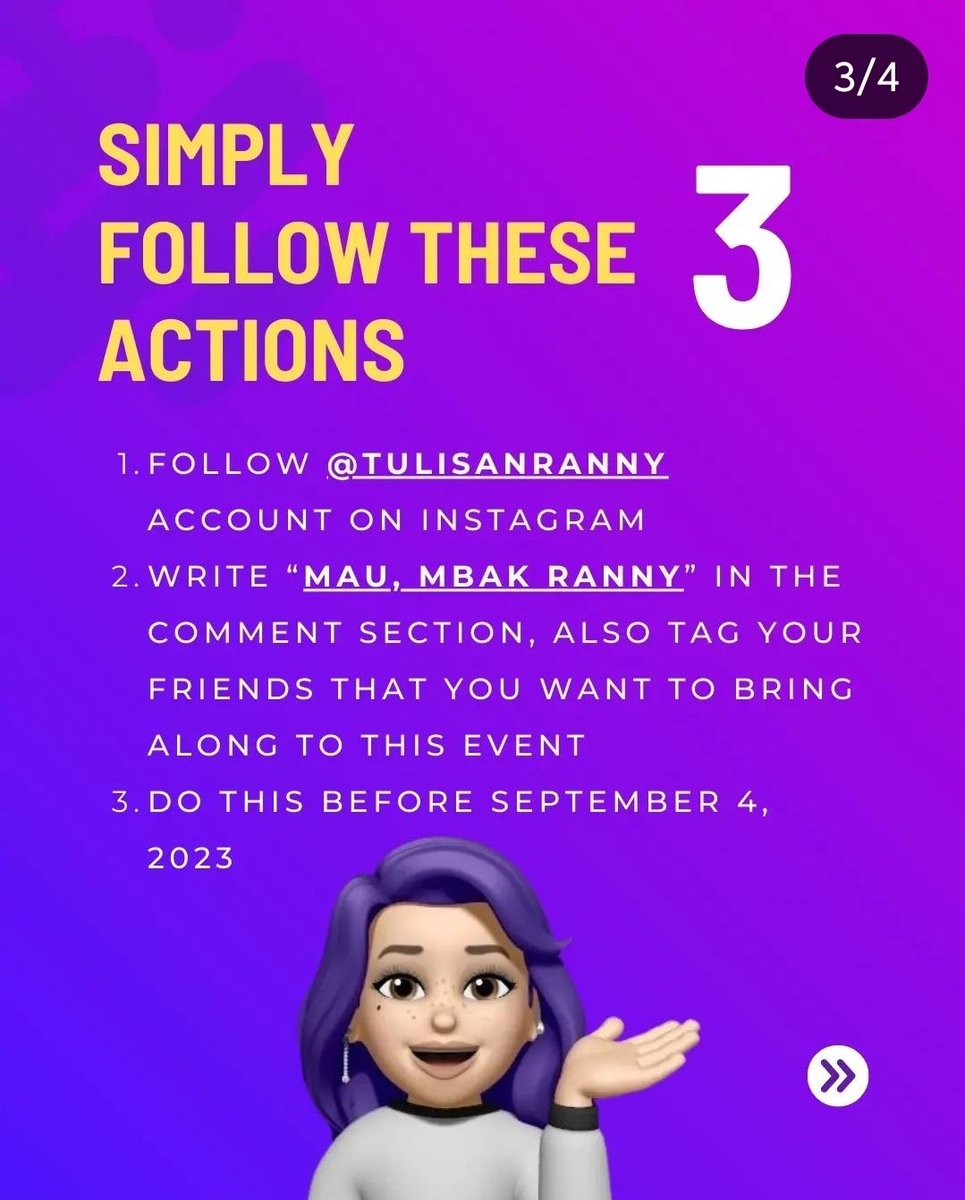 wulce76's tweet photo. Syaratnya cuma follow IG aku yang isinya share ke HRD an.
Tiket nanti udah bentuk gelang ya, jdi yang mau nanti aku minta in data nya by DM.
Silakan dibantu dibagi ke teman-teman yg mau nonton. https://t.co/tNEfLdJQbv