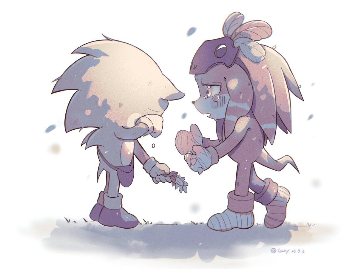 Lazy_kun__'s tweet photo. 🥺🥺🥺
#sonknux https://t.co/GayxICbSWy