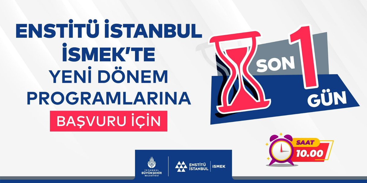 enstituistanbul's tweet photo. Hala  2023 – 2024 eğitim dönemi programlarımızı incelemeyenlere bir hatırlatma; başvurular yarın saat 10.00’da başlıyor! https://t.co/q30SoTRzXN