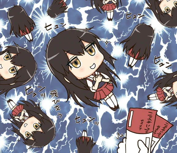 提督と空母Σφ三φ(:3」∠)_ #みんなでデフォルメ絵をあげて幸せな気分になろう #艦これ 