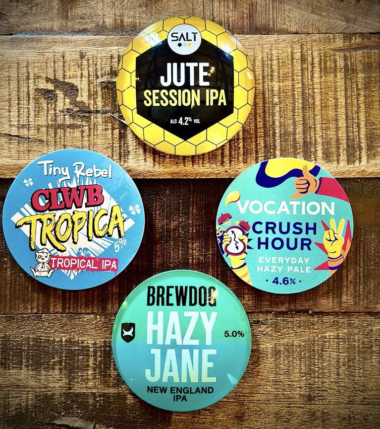 Craft ale fans, feast your eyes on our opening lineup…

<a href="/SaltBeerFactory/">SALT</a> Jute
<a href="/tinyrebelbrewco/">Tiny Rebel</a> Clwb Tropica
<a href="/vocationbrewery/">Vocation Brewery</a> Crush Hour
<a href="/BrewDog/">BrewDog</a> Hazy Jane

Just 10 days to go…. 🍻😃