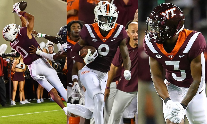 Bluegrass504's tweet image. Today's #Hokies 🏈 date is: 

Ali Jennings / Da'Quan Felton / Da'Wain Lofton

#BadBoyz 🦃    1⃣➖0⃣