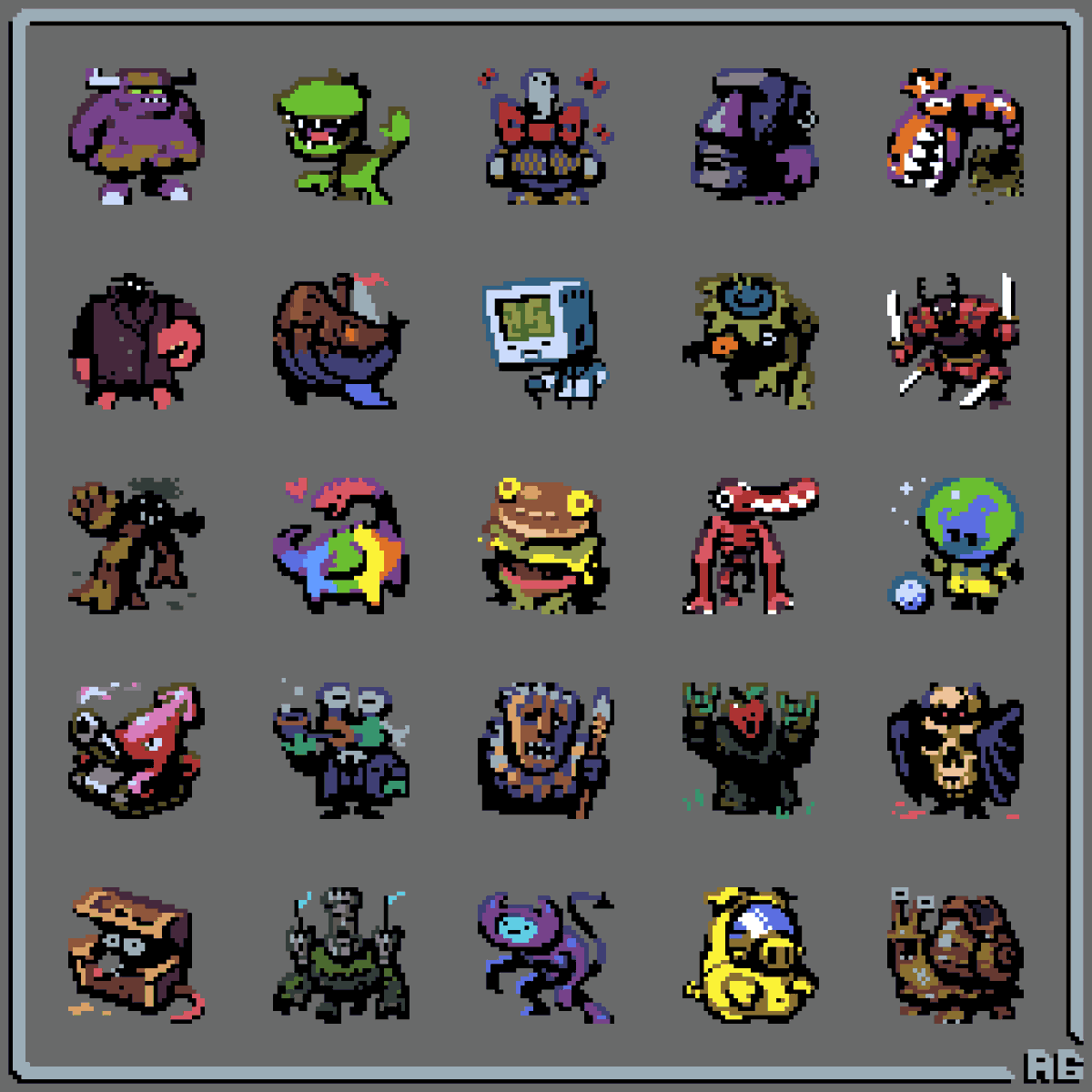 Alphons63's tweet photo. Little Guys! 
which one do you vibe with?
#pixelart https://t.co/SiSB23z64a