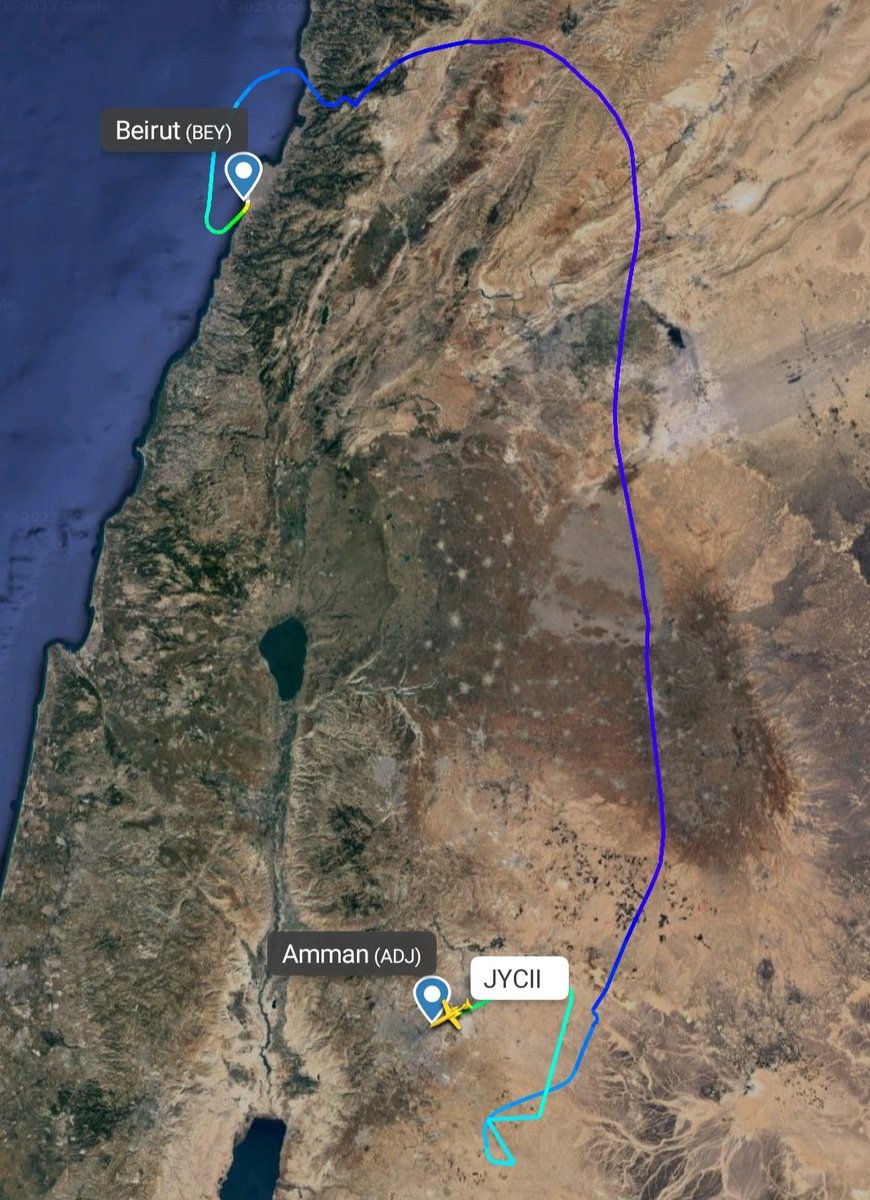 LebanonJets's tweet photo. #JYCII of ArabWings (Jordan) Saturday evening left #Paris (LBG) to #Beirut then back to base in #Amman (ADJ/Marka) after midnight https://t.co/ARNhDEwHvh