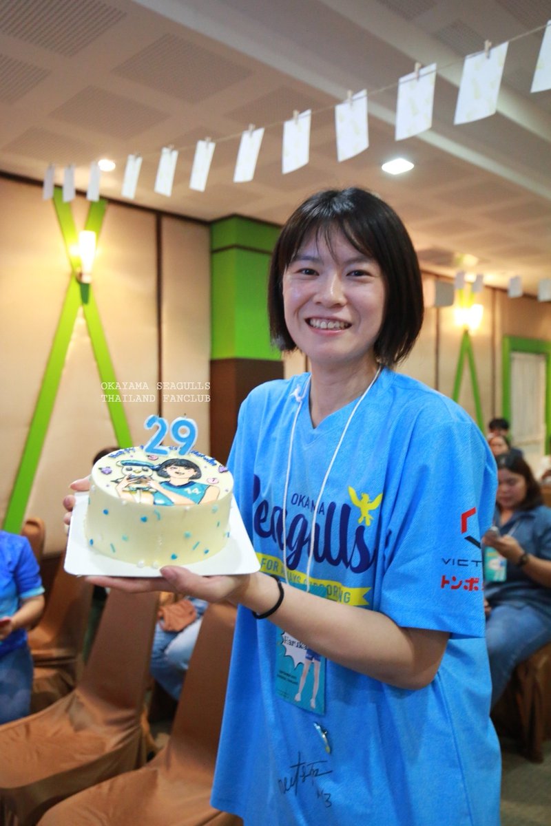SeagullsFan_TH's tweet photo. ภาพบรรยากาศ งาน Fan Meeting 2023 ครบรอบ 10th Okayama Seagulls Thailand Fanclub  อบอวลด้วยความรัก รอยยิ้ม เสียงหัวเราะและฉลองวันเกิดที่ไทย 
 #10thmiyashitathailand
#岡山シーガルズ
#OkayamaSeagulls
#วอลเลย์บอลหญิง 
#宮下遥 #MiyashitaHaruka https://t.co/mj0HeeBbXQ