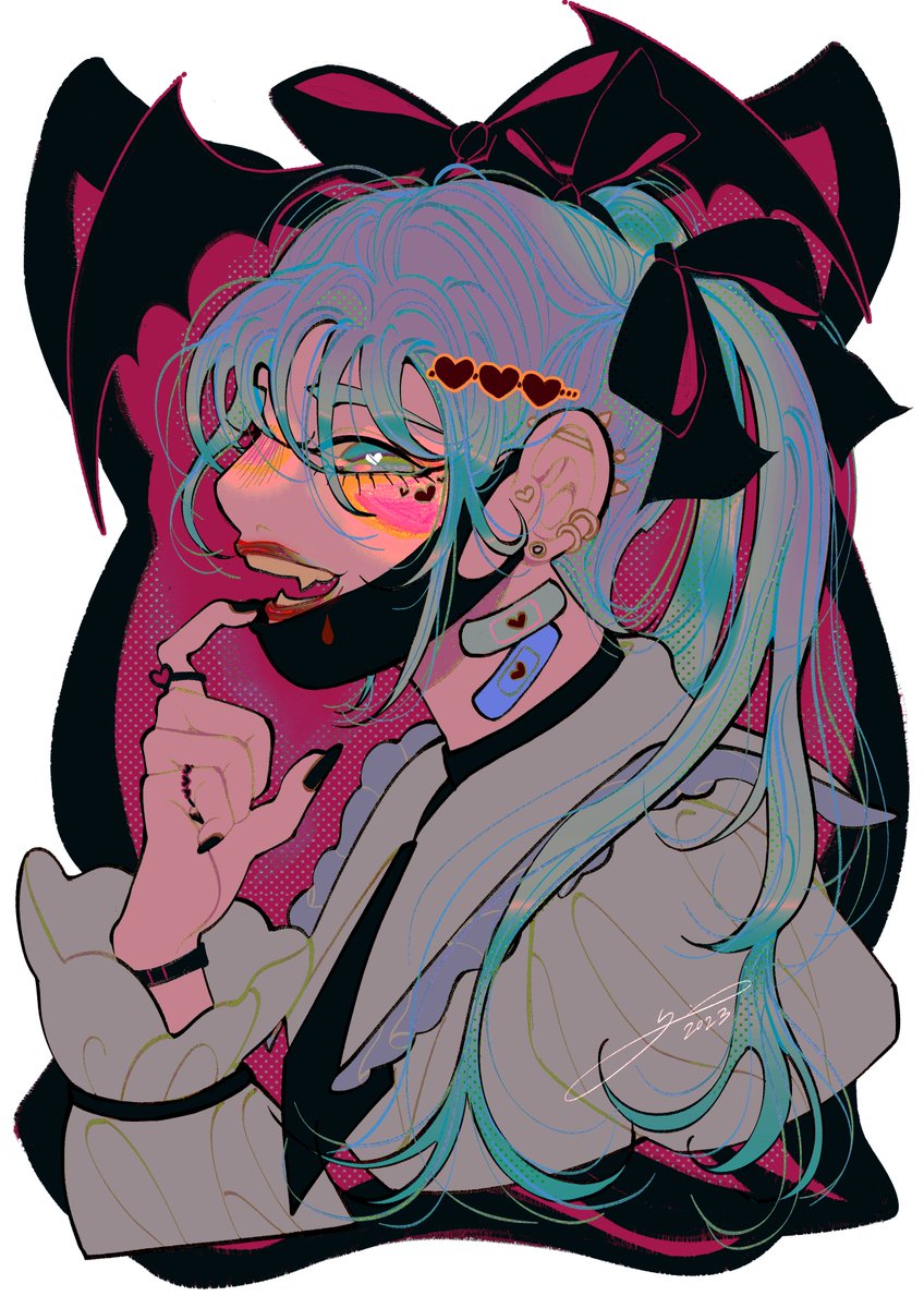 「HAPPY 16TH MIKU MIKU #Miku16thBirthdayGa」|yasmine 🧠 DTIYS + comms openのイラスト