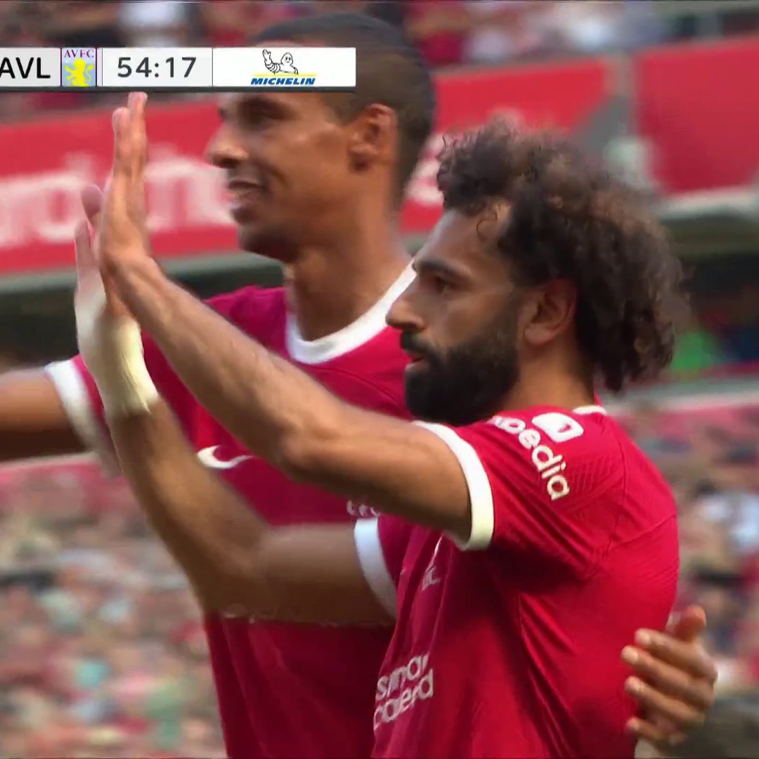 Mo Salah makes it three for the Reds! 🔴 #LFC📺 @USANetwork