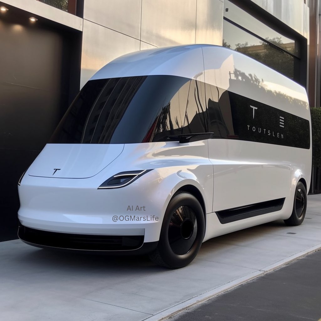 teslacarsonly's tweet photo. RATE THE NEW TESLA VAN, 1-10. https://t.co/vEeObYRsqq