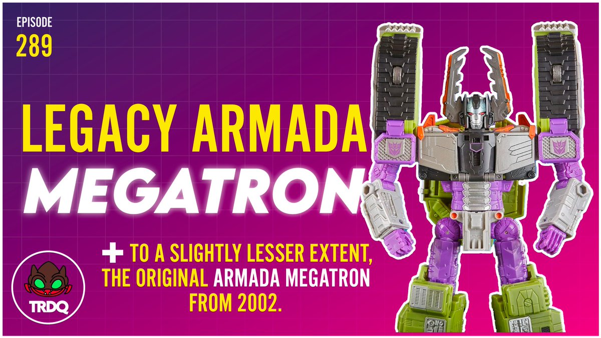 Join me over at TRDQ to look at Legacy Armada Megatron and maybe a tiny amount of comparison with the original toy. Maybe. youtu.be/6VrbRH5qfhM #TRDQ #TransformersReview