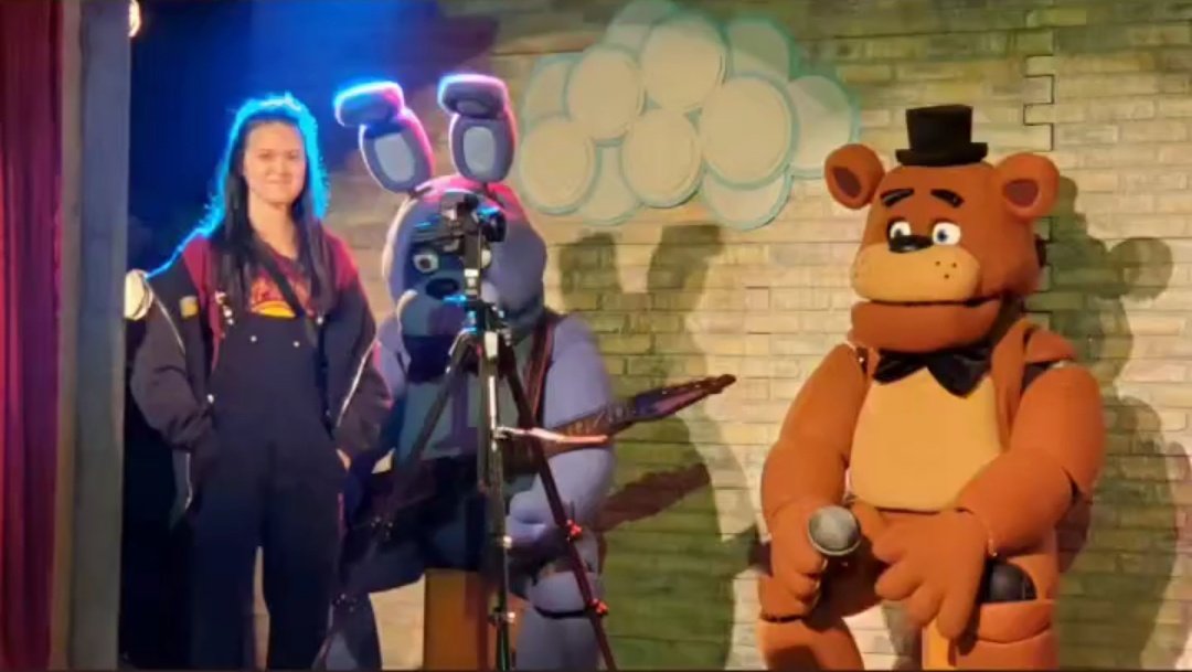REAL Five Nights at Freddy's animatronics from the upcoming #FNAFMovie