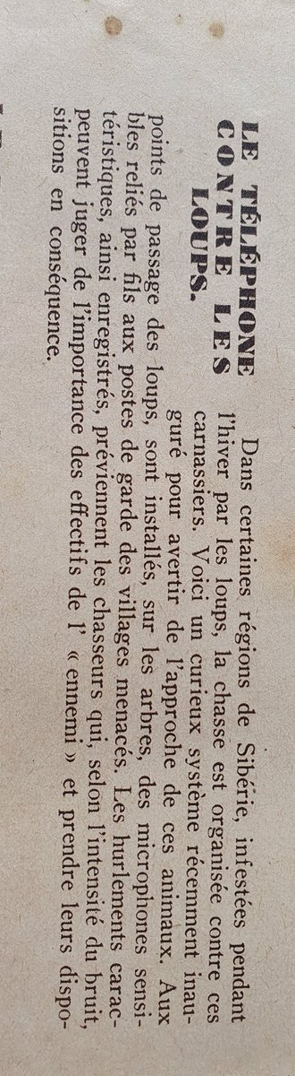 StelR5's tweet photo. #loup
Article publié dans "Science et Monde"  du 30 juillet 1931. https://t.co/qNKJaBvKLy