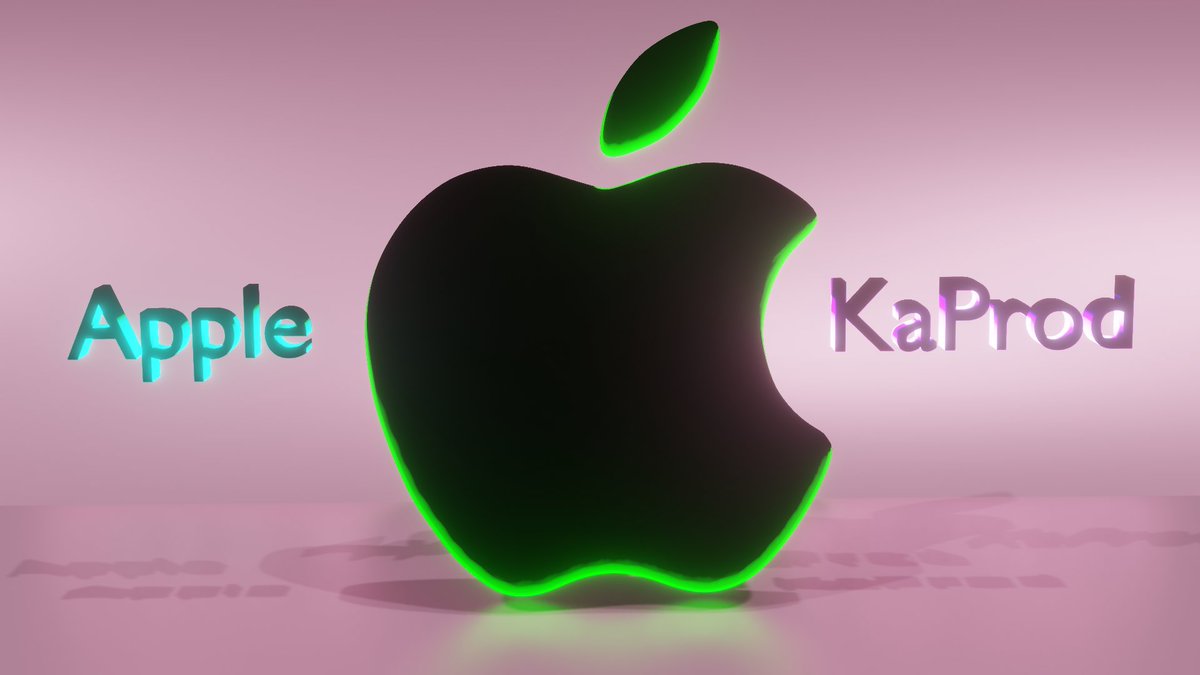 Apple by KaProd #3DCG #3D #blender #Apple #ApplePay #Hardwork #VFX #VFXJobs