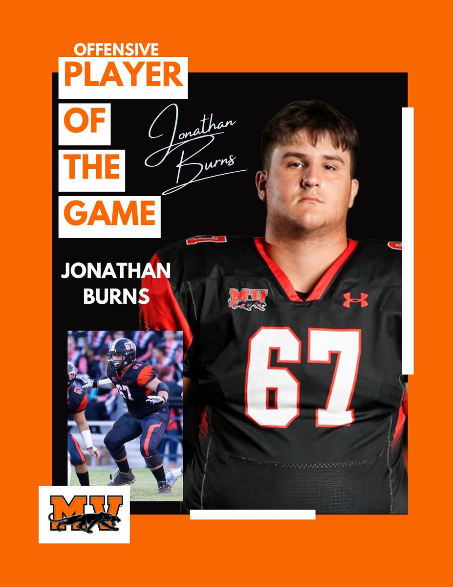 MVHS Football (@mvhspanthersfb) on Twitter photo Week 2 vs John Jay Offensive Player of the Game
<a href="/JonathanBurns67/">Jonathan Burns</a> <a href="/MV_FB_Recruits/">Medina Valley Recruits</a>
#PantherTOUGH Week 2 vs John Jay Offensive Player of the Game
<a href="/JonathanBurns67/">Jonathan Burns</a> <a href="/MV_FB_Recruits/">Medina Valley Recruits</a>
#PantherTOUGH