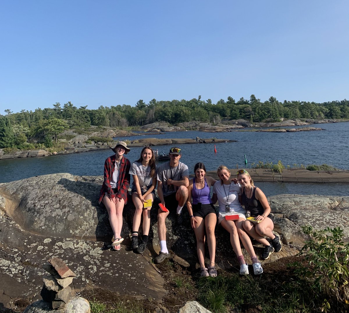 ava_whitehead_'s tweet photo. So grateful for the opportunity to attend #3FE3 Field Camp this year with @McMasterSEES! We explored the outcrops of Whitefish Falls/Sudbury, and gained invaluable field-based observation, mapping, and analysis skills. Huge shoutout to @alpeacegeo and the entire teaching staff! https://t.co/AWQRQGPJEb