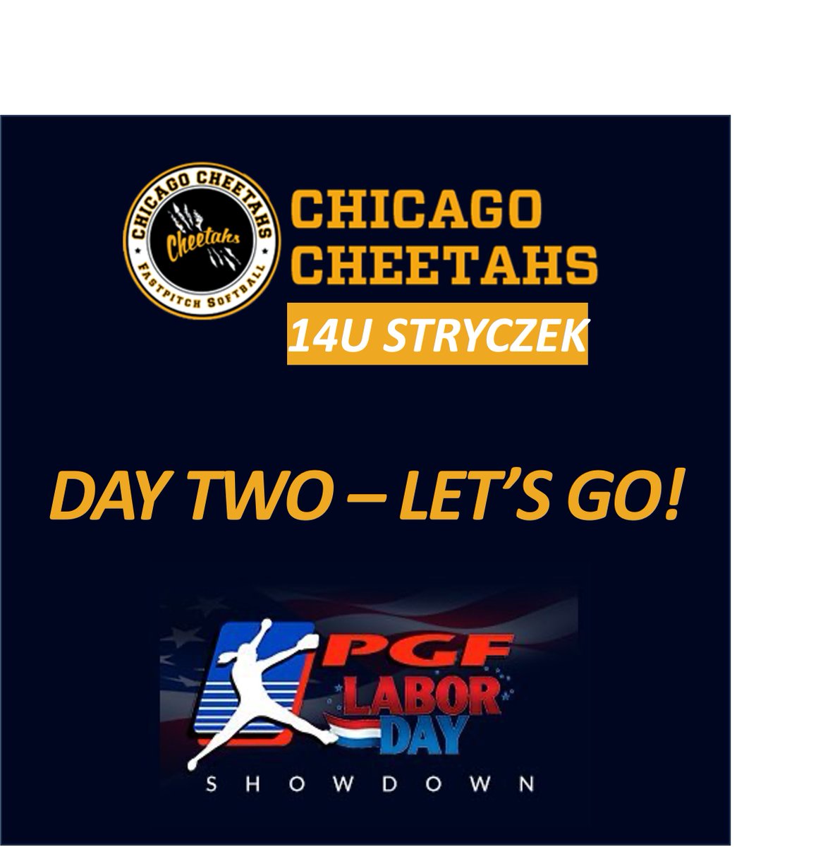 Day two at the @PGF_Showdown. LET'S GO Cheetahs! Stop by and see this team in action! #weplayfast @ChicagoCheetahs