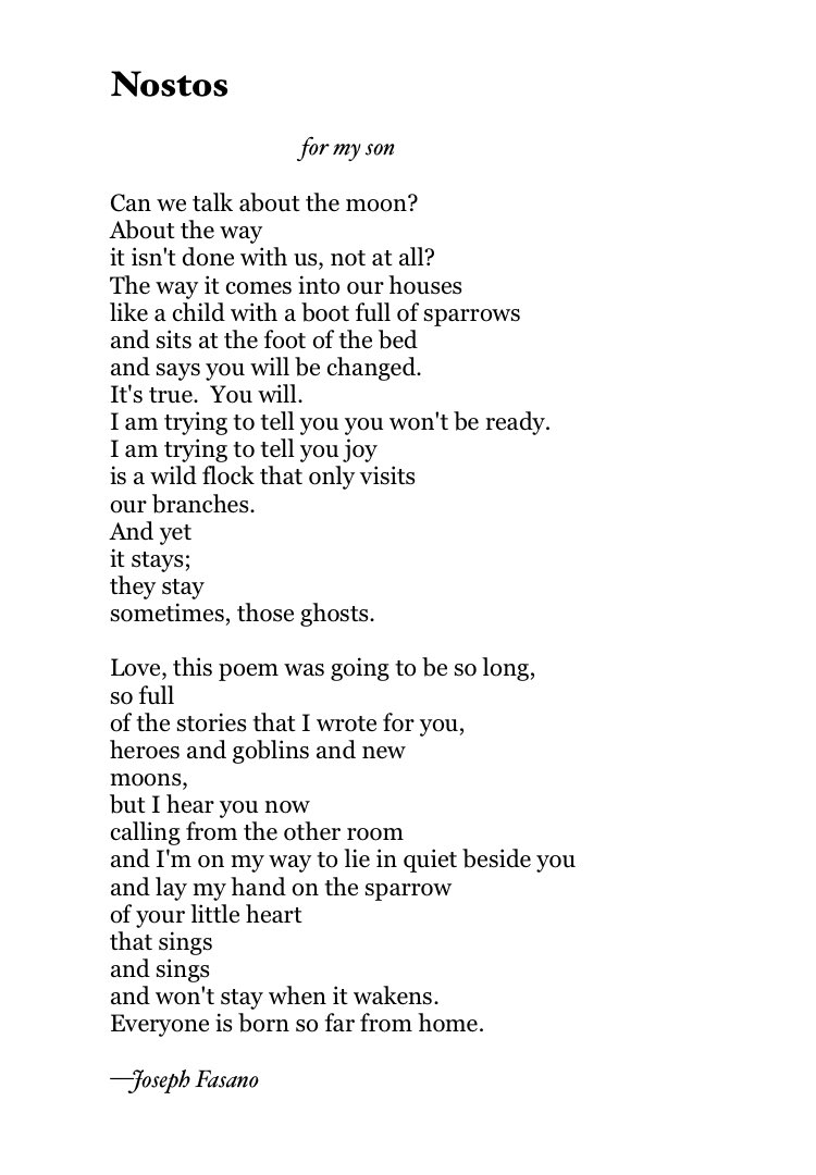 Joseph_Fasano_'s tweet image. Sunday poem