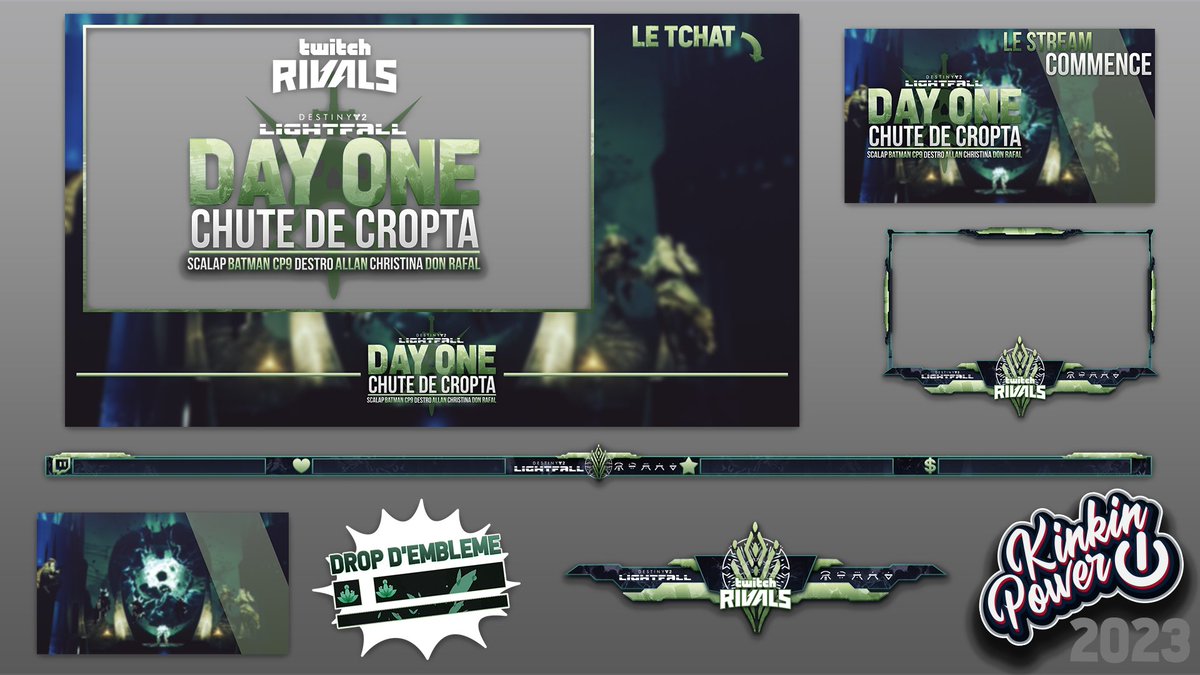 maxxkinkinpower's tweet image. Dans le cadre du Day One de Cropta sur @DestinyGameFR j'ai fait différents assets pour @Scalap77 et les potos du VS Clan.
