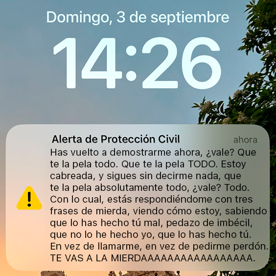 flipando con la nueva alerta de lluvias que acaban de enviar a la comunidad de madrid