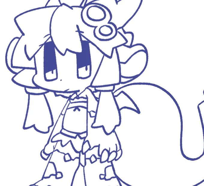 アクスタの絵、前に描いたやつを若干手直ししてる。マキちゃんもうちょっと2人に合わせて頭おっきくして脚小さくするか 