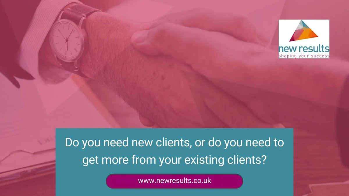 Do you need new clients, or do you need to get more from your existing clients? This article discusses how to explore opportunities with your existing clients ⬇️

#NewClients #ExistingClients #ExploringOpportunities
