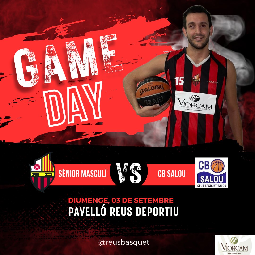 Primer partit amistós del nostre sènior masculí, contra @cbsalou. T’esperem per veure el debut del primer equip!

🙌 Juguem al Reus!🙌
🆚 @cbsalou 
⏰ 19:00h
