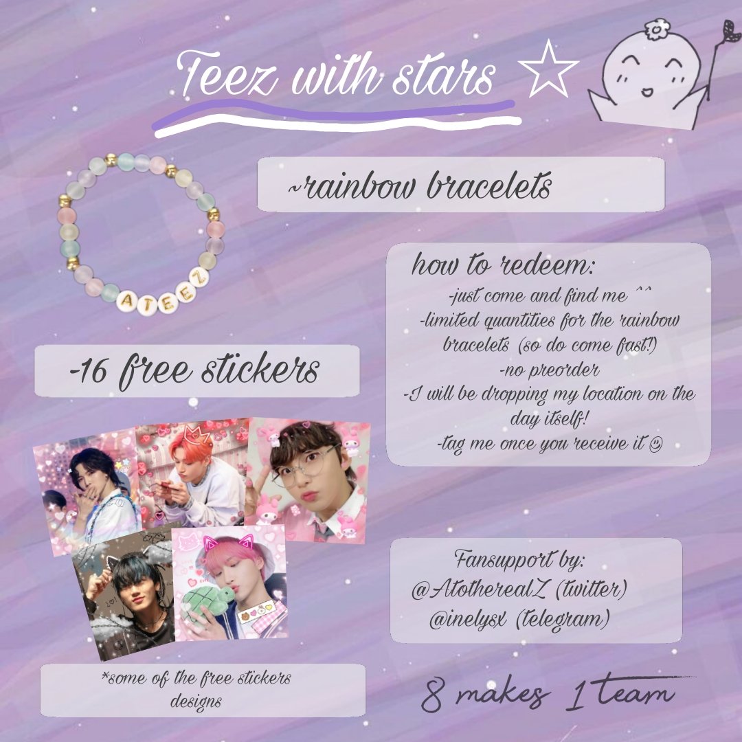 AtotherealZ's tweet photo. Hiii!! I will be giving out free rainbow bracelets at  #TheFellowshipinSingapore ateez con :)
Time/location: TBA
Date: 09.09.23
Looking forward to seeing all of you ^^
#AteezInSG #Break_The_Wall_SG #ATEEZ #에이티즈 https://t.co/LDPhrmNCuW