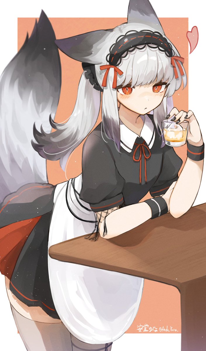 1girl tail solo animal ears fox ears fox tail alternate costume  illustration images