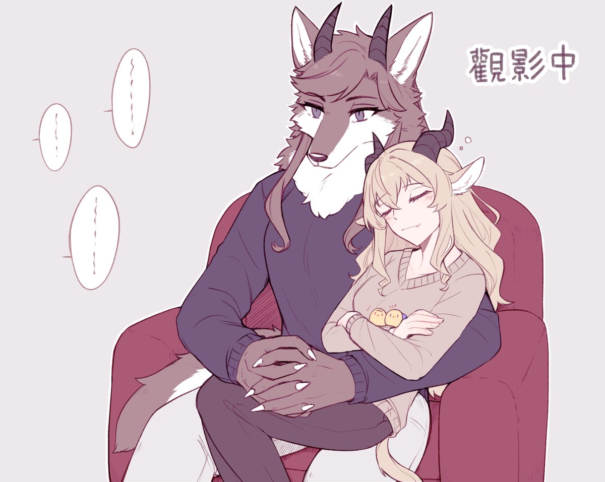 RickonRK's tweet photo. 観劇中🐺🐐🐤🐤 https://t.co/EGjcCBhj0z