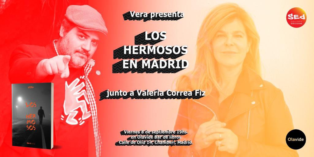 saracordon's tweet photo. @HVeraAlvarez y Valeria Correa Fiz en Olavide Bar de Libros, Madrid!!! https://t.co/Y1NiF2gn26
