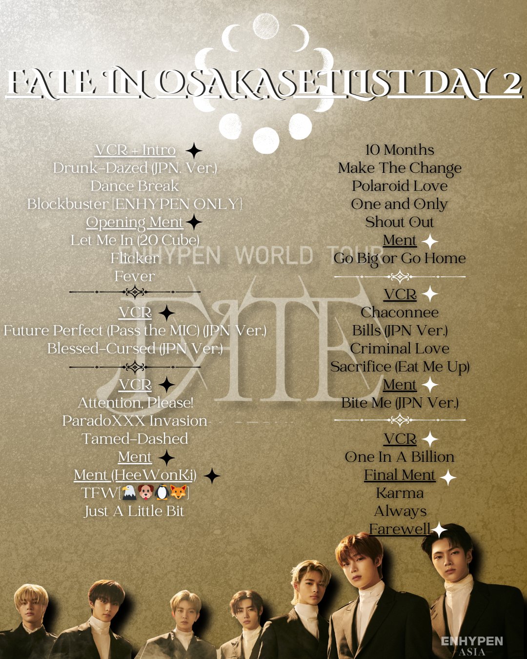 ENHYPEN Begins Japanese Leg of 'FATE PLUS' World Tour in
