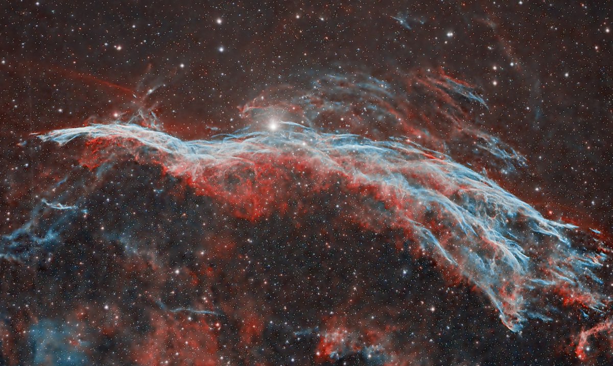 astrofineart's tweet photo. The Veil nebula
bicolor Ha and O, WOGT81 and SX694
https://t.co/TWDA6VYLvD
#veil #space #universe #photographylovers https://t.co/ixG5xbSzw3