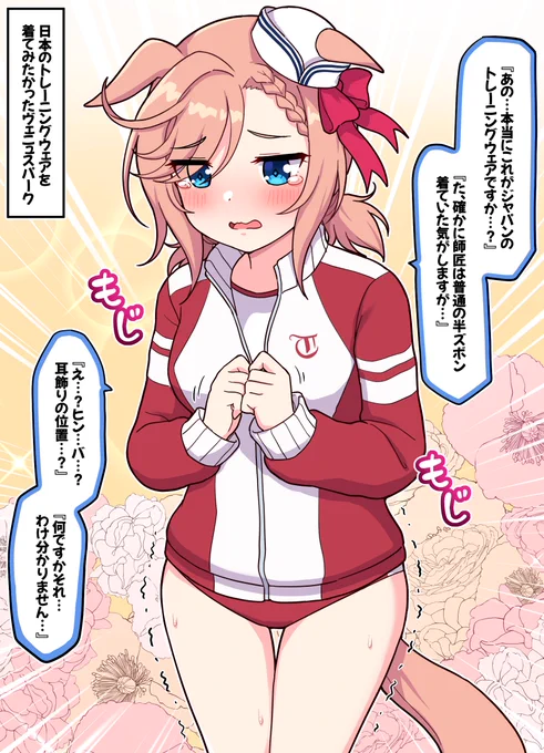 日本のトレーニングウェアが着てみたかったヴェニュスパーク

#ウマ娘プリティーダービー #ヴェニュスパーク 