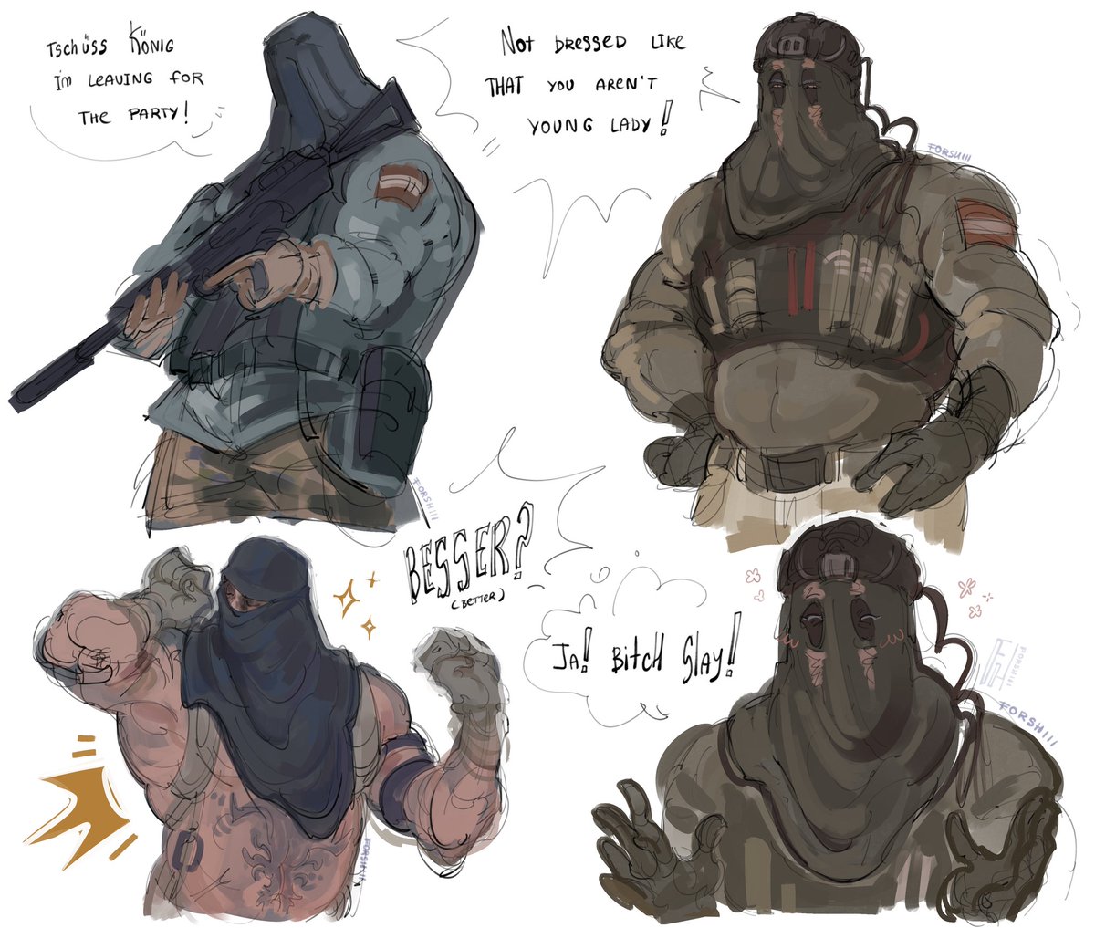 F0rshiii's tweet photo. Saw that one skin of #SebastianKrueger ...and this was the first thing what came to my mind tbh https://t.co/9QkLPqPIXa