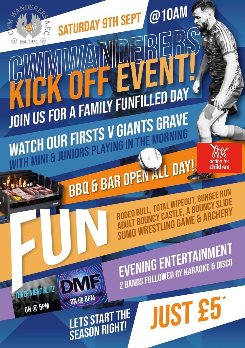 Come down to the club this Saturday for an amazing day as we host the biggest family day of the season. This year we will be raising money for <a href="/actnforchildren/">Action for Children</a> in memory of our life member and friend Denzil Williams. It’s going to be brilliant!