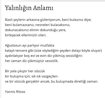 Arkeofili's tweet photo. 3.000 yıllık Likya şiiri mi yoksa 1990 yılında vefat eden Yannis Ritsos'un şiiri mi? 

Arkeoloji olduğu haliyle zaten güzel, farklı hikayeler uydurmaya gerek yok. Bu bilgiyi yaymayı bırakalım 🥲 https://t.co/GZSoSFHtKJ