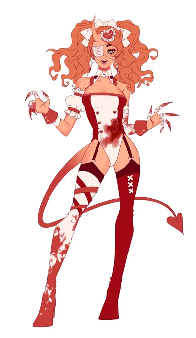 Hi, im selling/auctioning this character's design! wont be using the design anymore. I have 1 headshot artwork of them that i will also give along with these 2 fullbodies  $30  $5  $200Dm if interested, comment for bidding! 