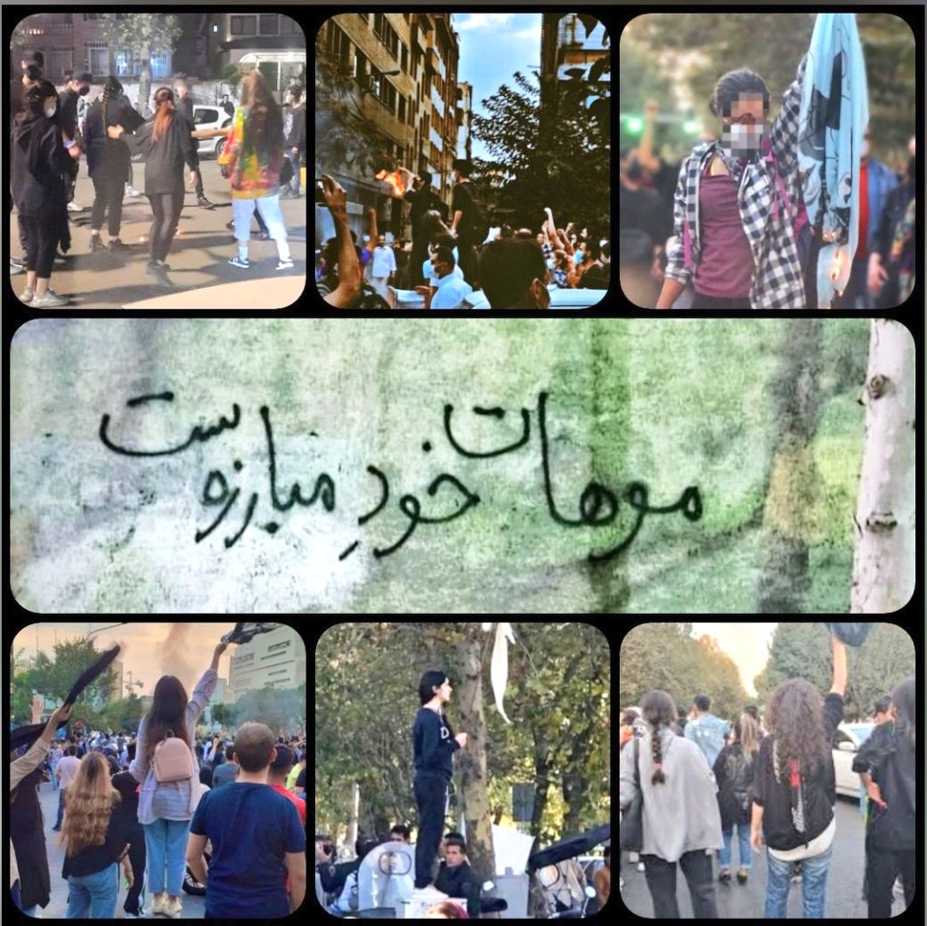 mhs_ab18's tweet photo. روسریتو دربیار....
ما مبارزه رو ادامه میدیم جا نمی‌زنیم، یک سال گذشت ، سالیان سالم بگذره انتقام خون های ریخته شده رو میگیریم خون نیکا خون حمیدرضا خون کیان و.....
ما باید شجاعت و جسارت و حق خواهی رو به کل جهان نشون بدیم و ادامه بدیم،پیروز نهایی ماییم
#مهدي_يراحی 
#مهسا_امينی‌‌ https://t.co/QbVAIBEZsV
