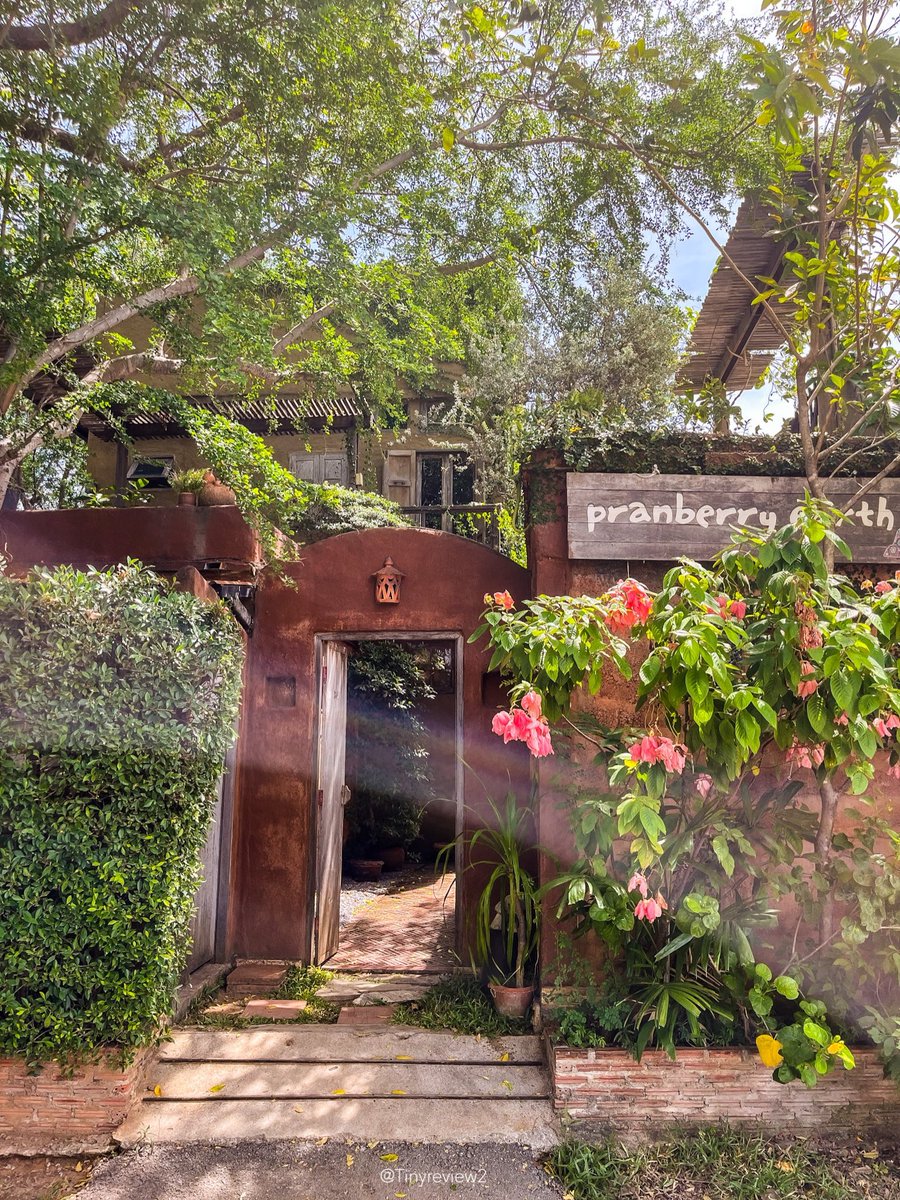 tinyreview2's tweet photo. ไม่ค่อยไปที่ไหนซ้ำ แต่ถ้ามีโอกาส ก็อยากกลับไปซ้ำที่ Pranberry Earth 🌿🧺 ตกหลุมรักทันทีที่เห็น ฟีลเหมือนไปตุรกี ต้นไม้🪴🌺 ดอกไม้ใดๆ บ้านดินสีส้ม 🧶 สระว่ายน้ำเขียวเทอร์ควอยซ์ Vibe ดีมาก และ เงียบ สงบ เหมาะเป็นที่พักกาย พักใจ https://t.co/x9CigdzKvu