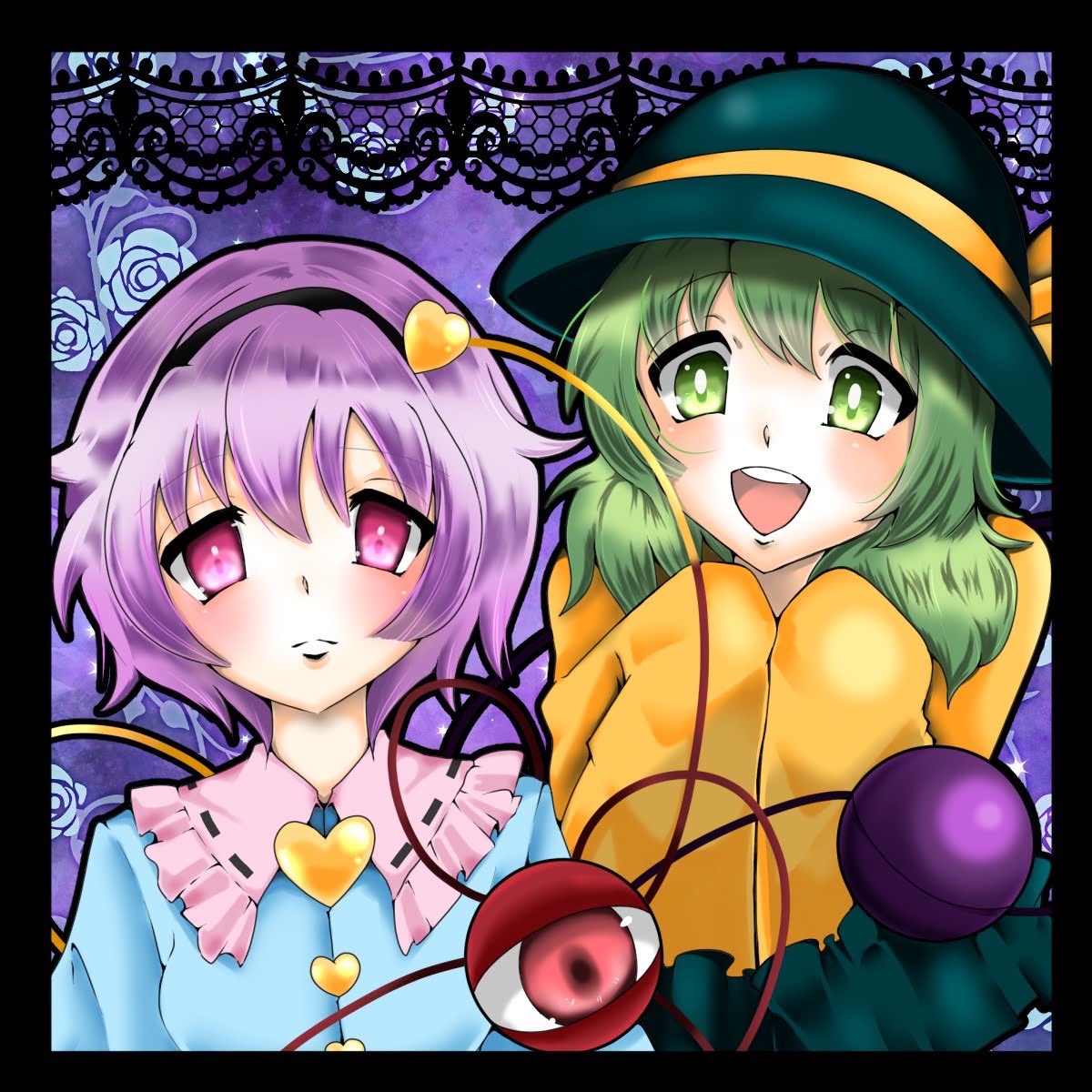 Rui_ilast's tweet photo. 🩷👀💛
 #東方Project  #東方project二次創作  #さとり  #こいし   #イ��スト好きさんとつながりたい https://t.co/LOLHDeCduS