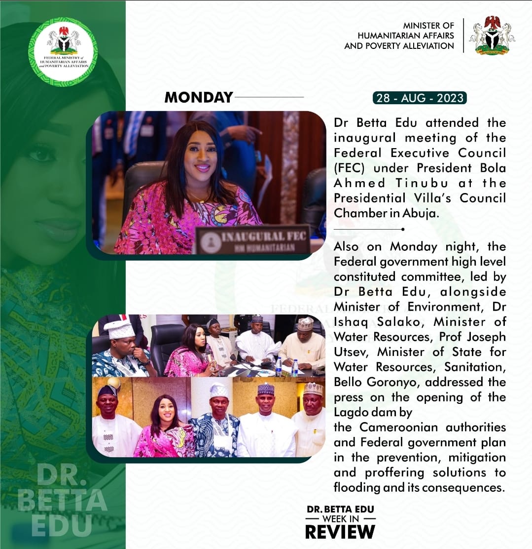 BettaVirtual's tweet photo. Celebrating a Week of Impactful Activities! 📸
From flood preparedness to forging strategic partnerships, it's been a week of progress with Hon. Minister Dr. @edu_betta Together, we're making a difference for Nigeria. 🇳🇬💪 #WeeklyActivities #ProgressWithPurpose #HopeForAll https://t.co/h6hVbW20pV