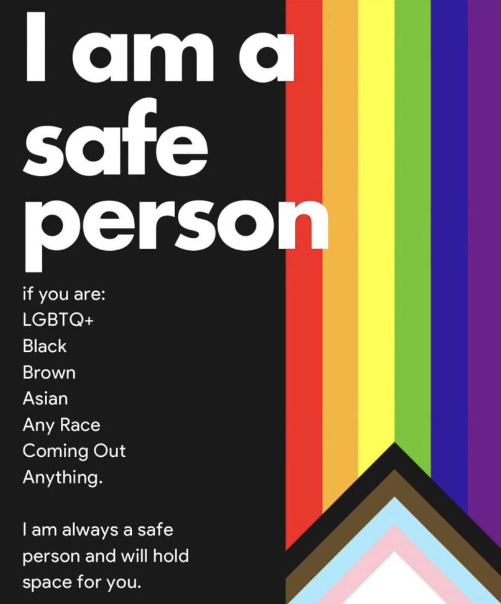 RevJide's tweet photo. Post this on your page if you are a Safe Person for LGBTIQ people.  I am Safe for everyone. https://t.co/RDEQ8LMzOJ